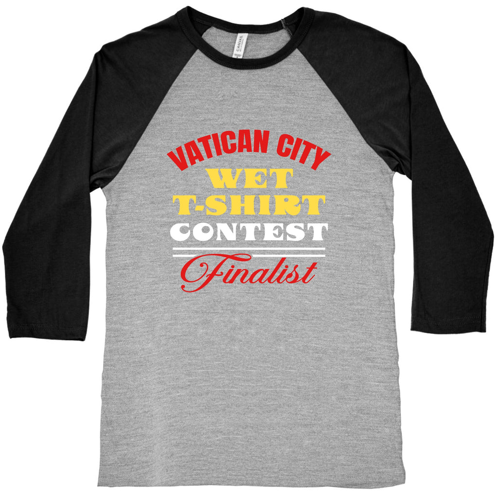 Vatican Wet T Shirt Contest Baseball Tee