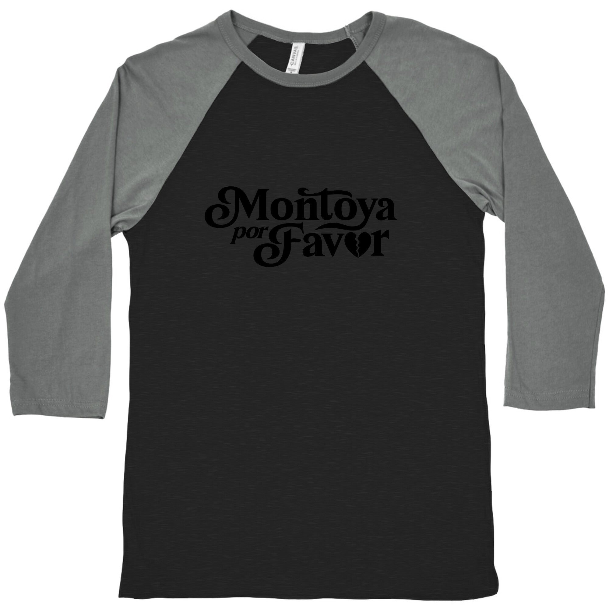 Montoya Por Favor Heartbreak Baseball Tee