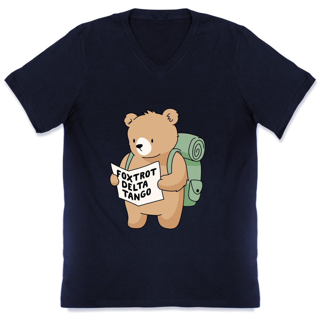 Foxtrot Delta Tango Bear V-Neck