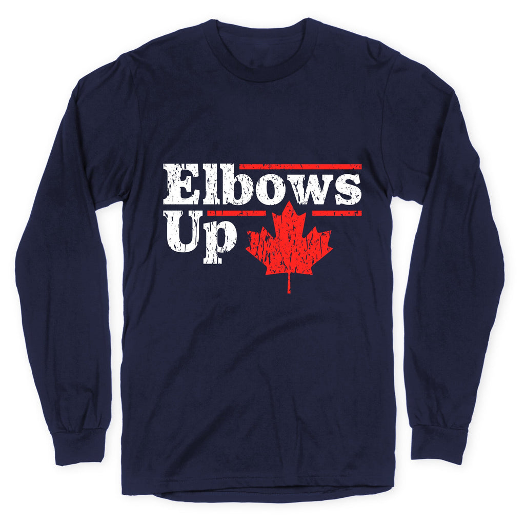 Elbows Up Canada Leaf Longsleeve Tee