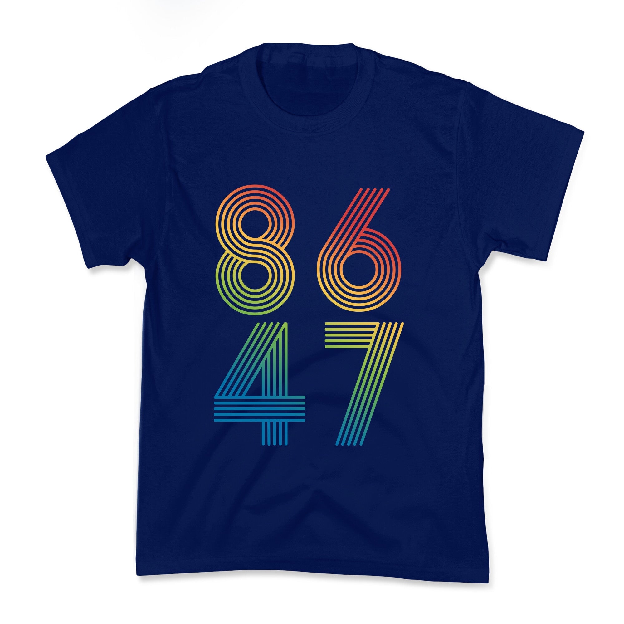 8647 Anti Trump Rainbow Kids Tee
