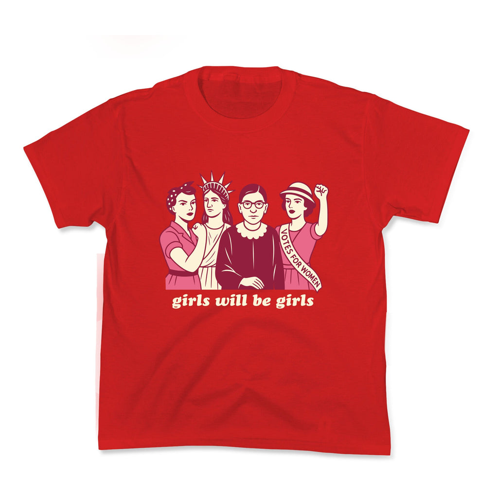 Girls Will Be Girls Fourth of July Kids Tee