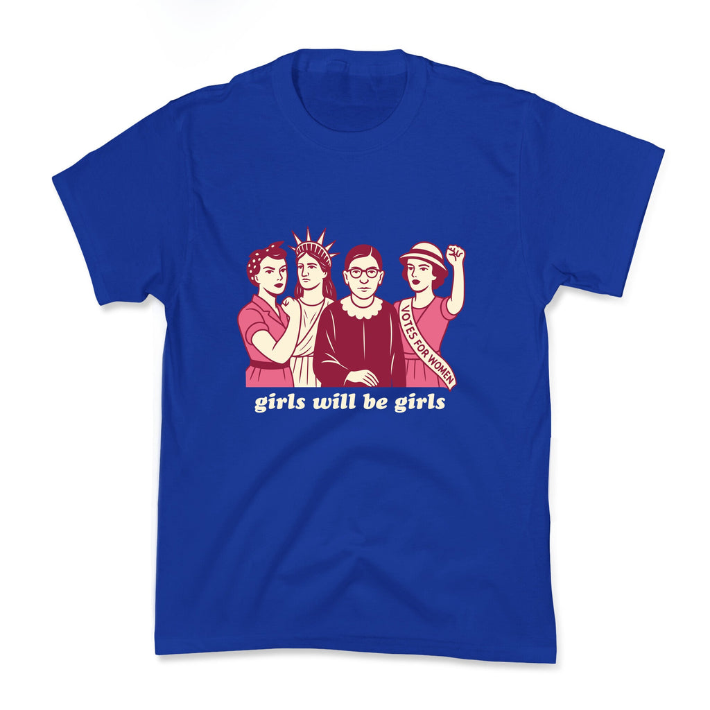 Girls Will Be Girls Fourth of July Kids Tee