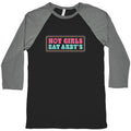 Hot Girls Eat Arbys Colorful Baseball Tee