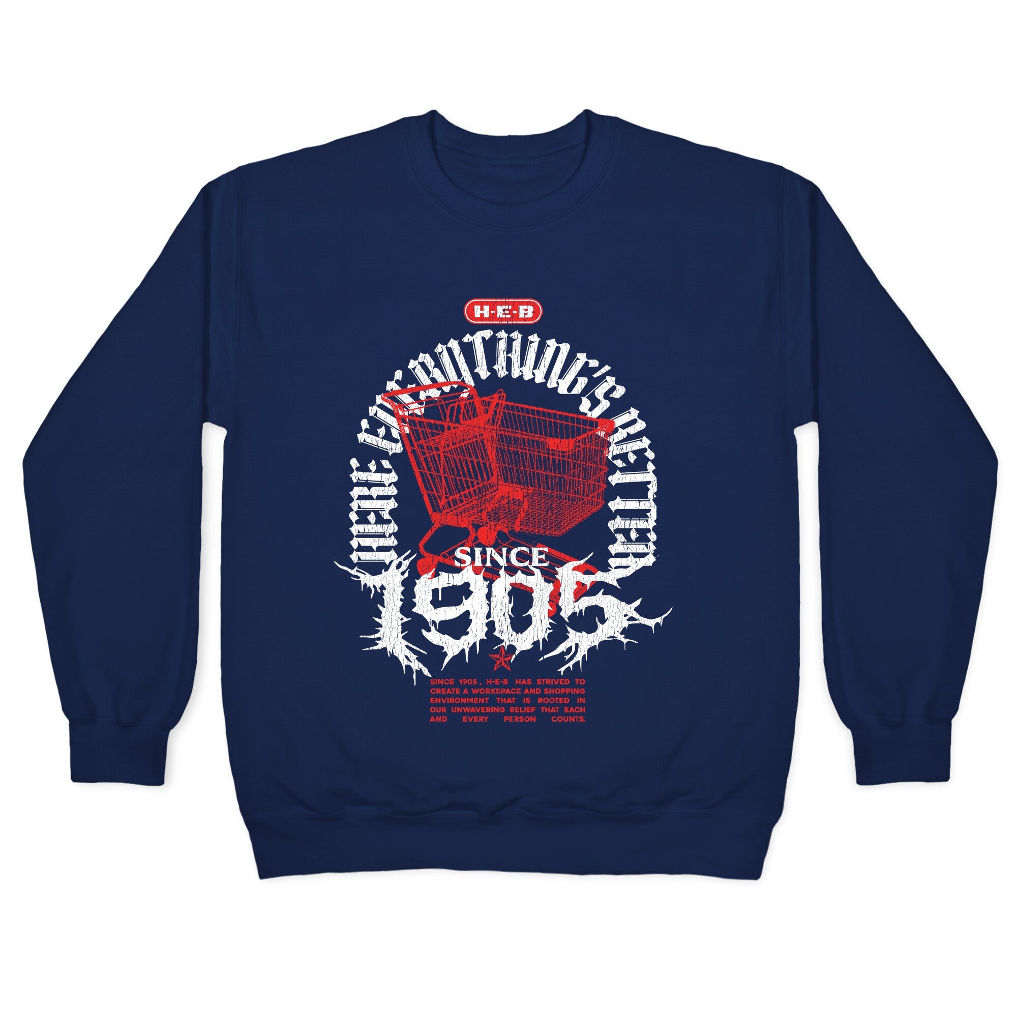 H-E-B Metal Shirt Crewneck Sweatshirt