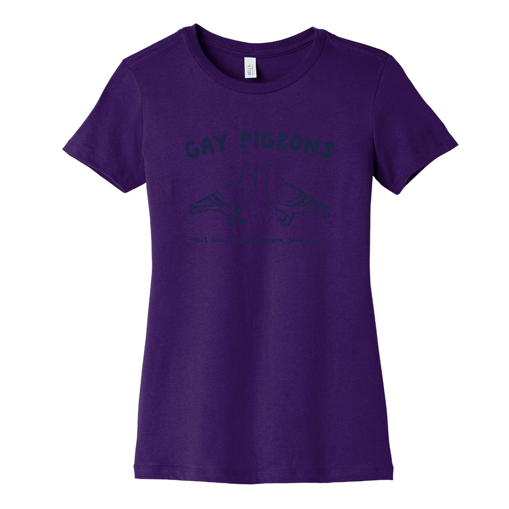 Gay Pigeons Womens Cotton Tee