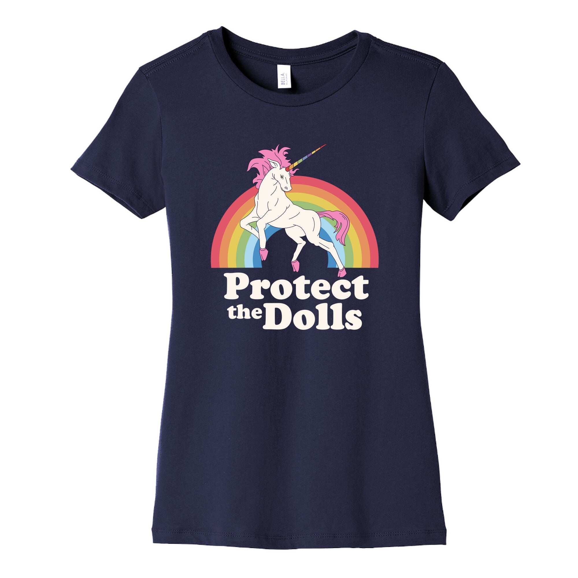 Protect The Dolls Unicorn Womens Cotton Tee