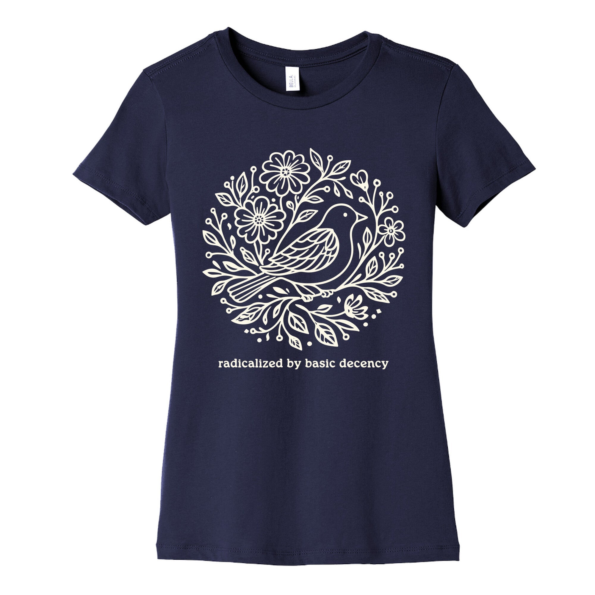 Radicalized By Basic Decency Womens Cotton Tee