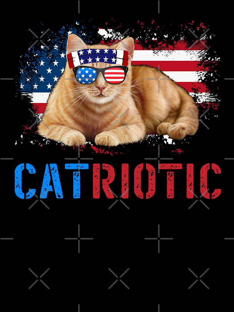 Patriotic Cat Lover 4th Of July American Cat by TM-Multidesign
