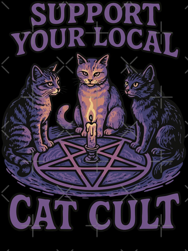 Support Your Local Cat Cult by TomFrontierArt
