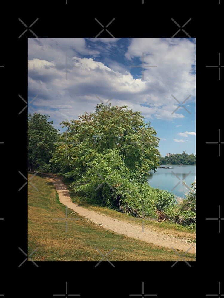 Nature Park Lake Trees Sky Clouds by eleonoraingrid