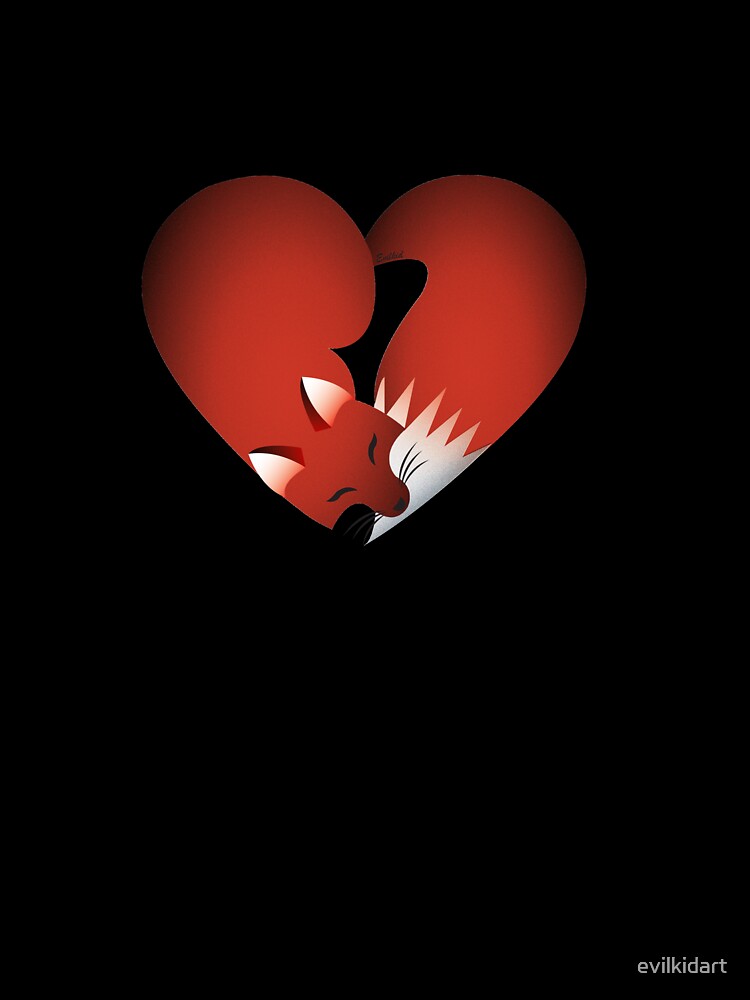 Fox Heart by evilkidart