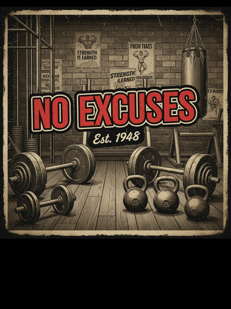 No Excuses. Vintage gym. by MaciejErdon