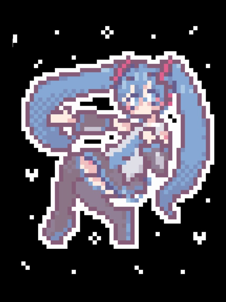 Pixel Hatsune Miku by BreannaKi