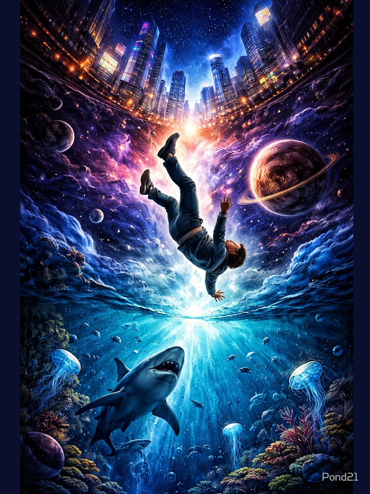 Falling Through Dimensions by Pond21