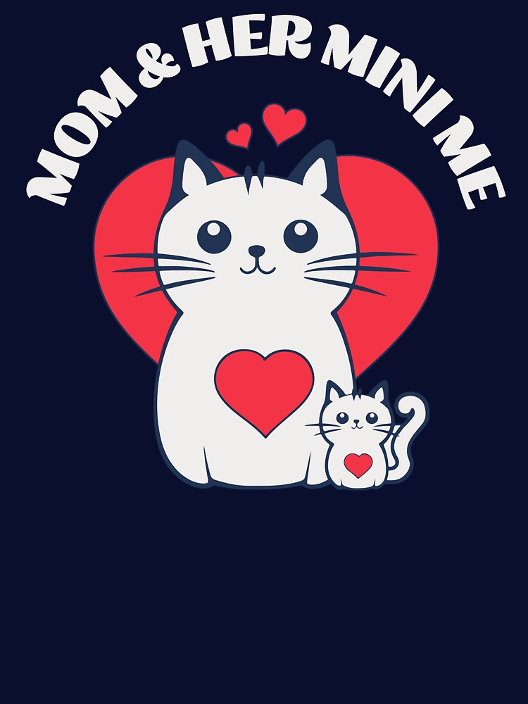 Mom and Her Mini Me Funny Cat by Sachie's Studio