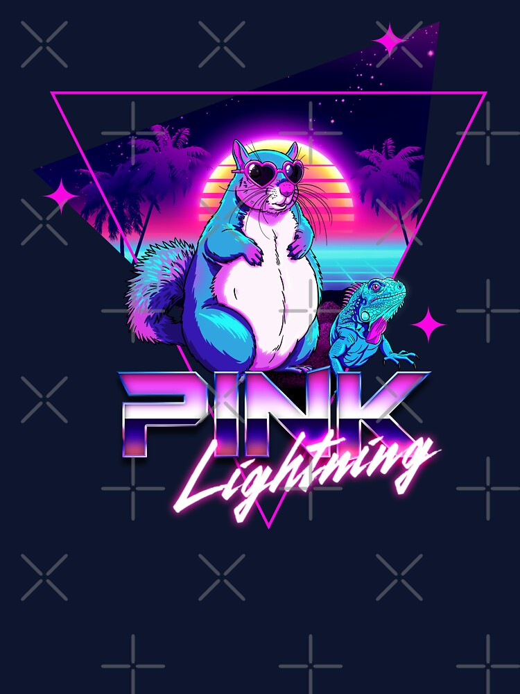 Pink Lightning Thumbelina: Retro Wave by ThumbelinaShop