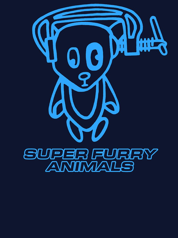 Super Furry Animals, Ice Hockey Hair, Out Spaced, Vintage, Britpop by ElasticaShirts