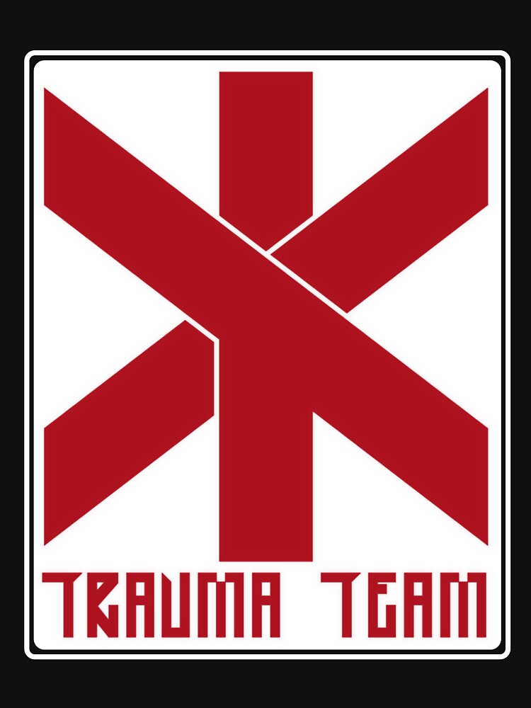 Trauma Team White Logo by Night City Streets
