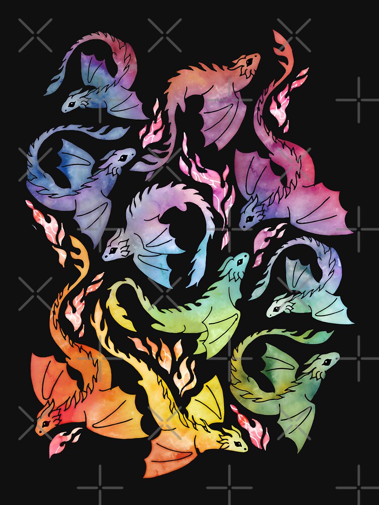 Dragon fire dark rainbow by adenaJ