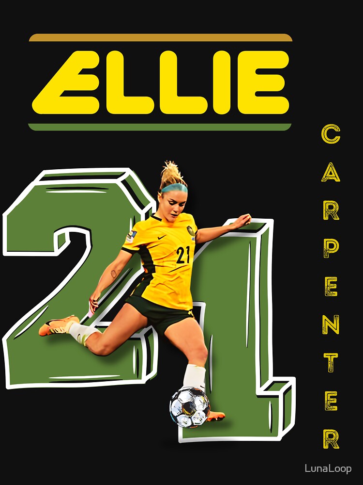 Ellie Carpenter T shirts | Womans Football by LunaLoop