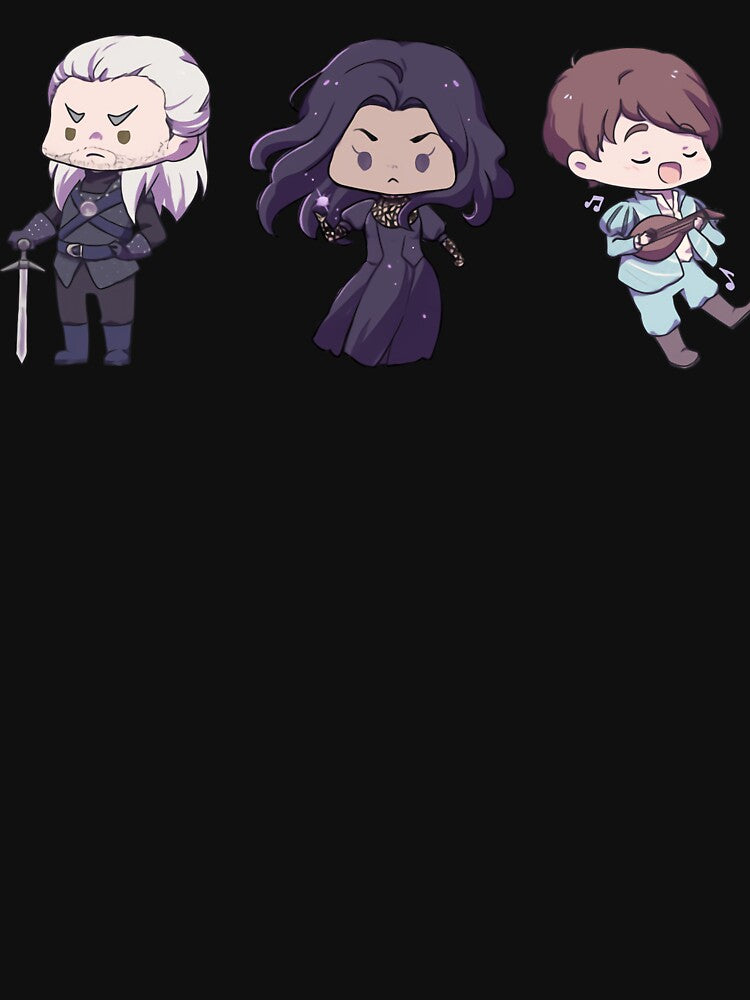Cute Geralt,Jaskier And Yennefer by CharlesMulder