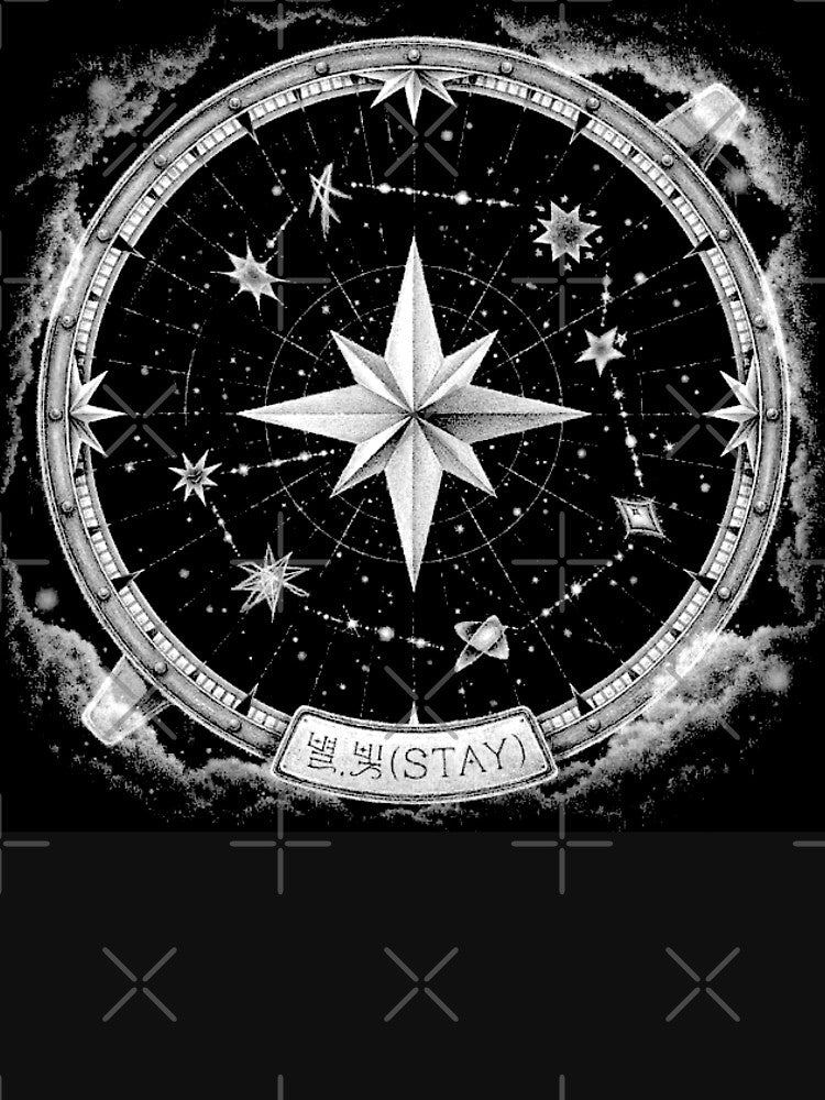 Stray Kids logo compass SKZOO DIVINE Korea We stay together You make stray kids STAY SKZ SKZOO kpop bang chan lee know changbin hyunjin han felix seungmin IN 5 star world tour poster by Kpop-Noona