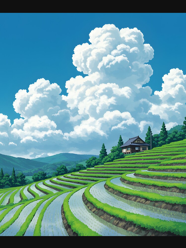 landscape Studio Ghibli Style by Uglyandcute