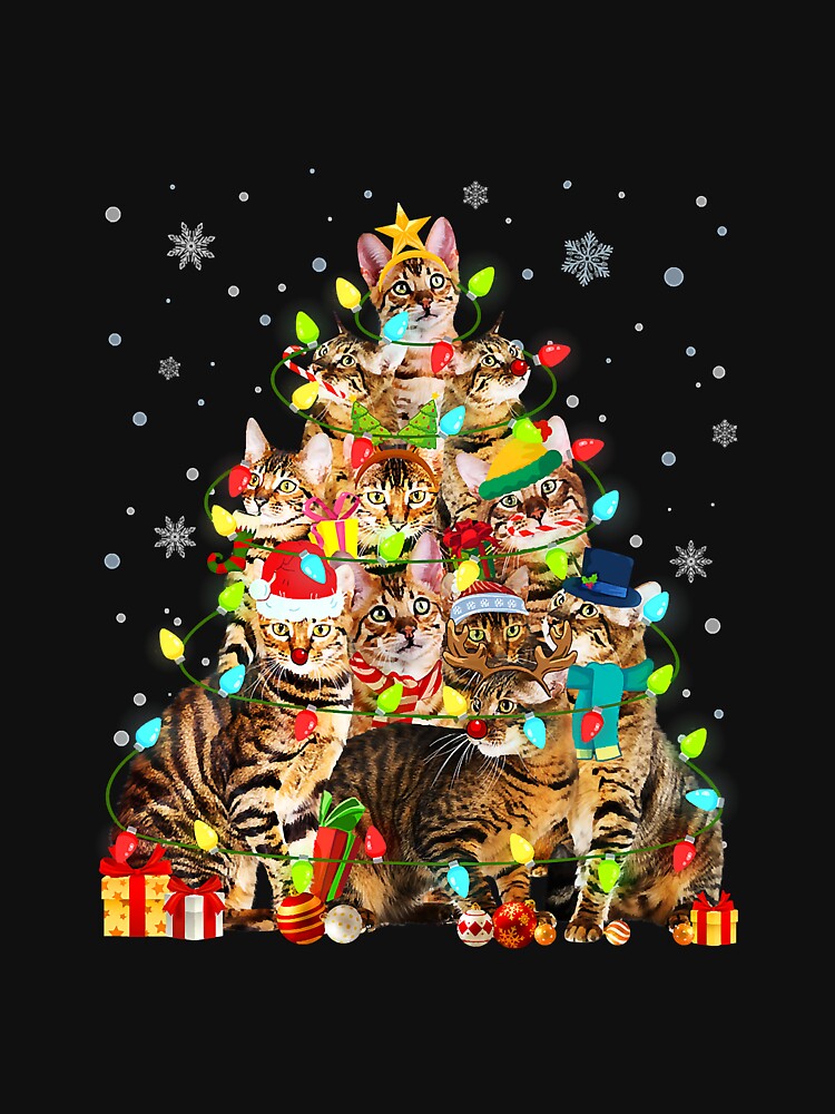 Cat Lover Funny Toyger Tree Christmas by gonzales6422