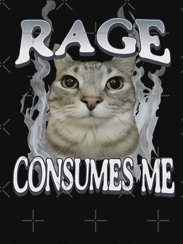 Rage consumes me - Sarcasm cat meme by Darkifun