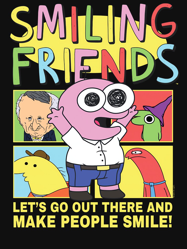 Smiling Friends Make People Smile Pim Funny Cartoon by BusanBlueCZ