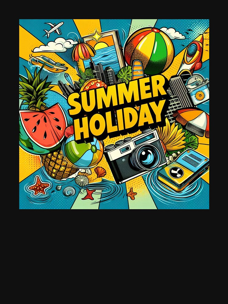 Pop art style summer holiday desighn by Dogandesighn