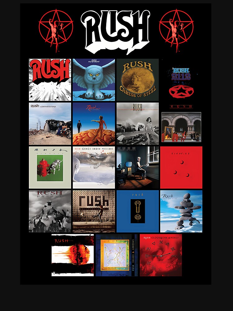 All Album Posters Rushband Completed by FusionVisions