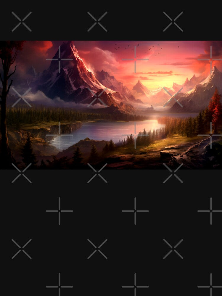 Fantasy Landscape - Ravens Flight Peak by Fantasy Masterpiece