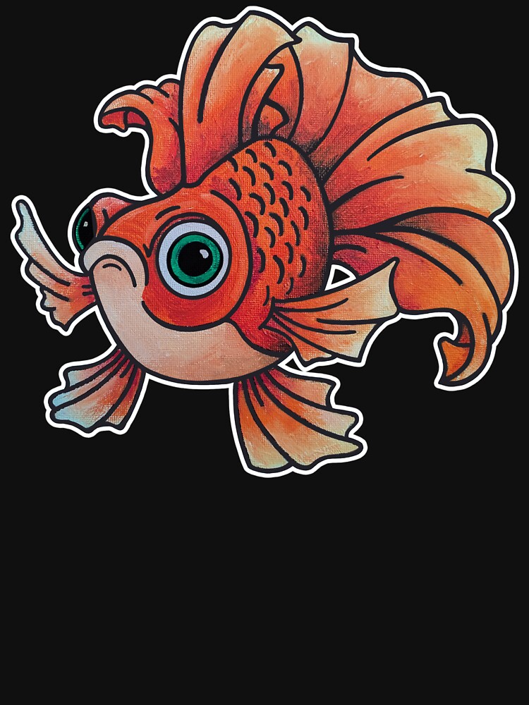 Gareth the Goldfish (Kids and Large Print Shirts) by ZacMangan