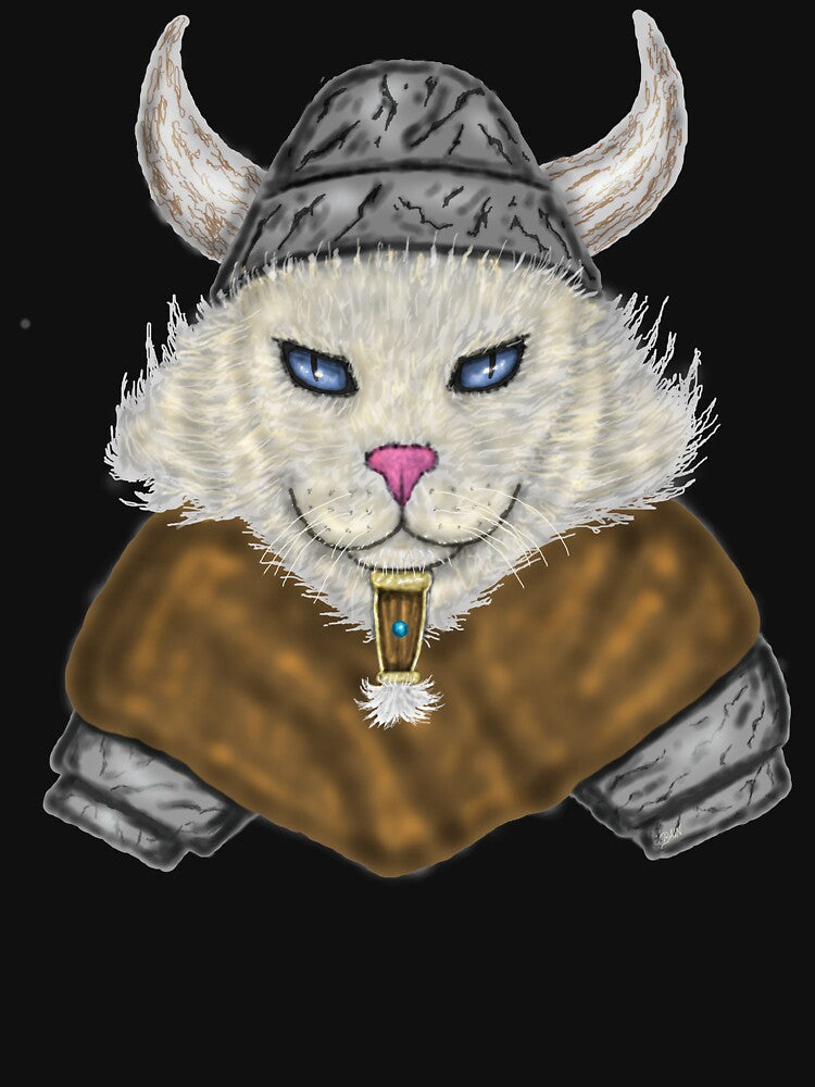 viking cat, cat mom, cat dad, cat lover, viking lover,  funny cat lover design by baingraphics