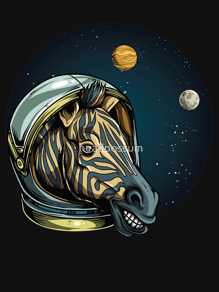 Space Zebra Astronaut by headpossum