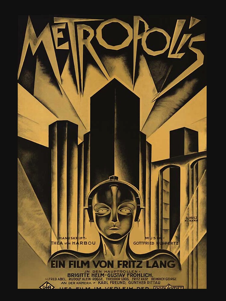 Metropolis, Fritz Lang, 1926 - vintage movie poster, b&w Classic by CherieUnderwood