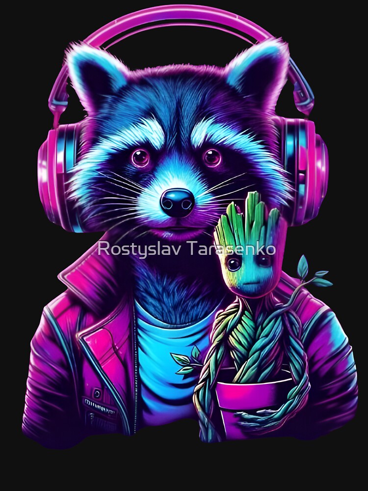 Raccoon by Rostislav Tarasenko