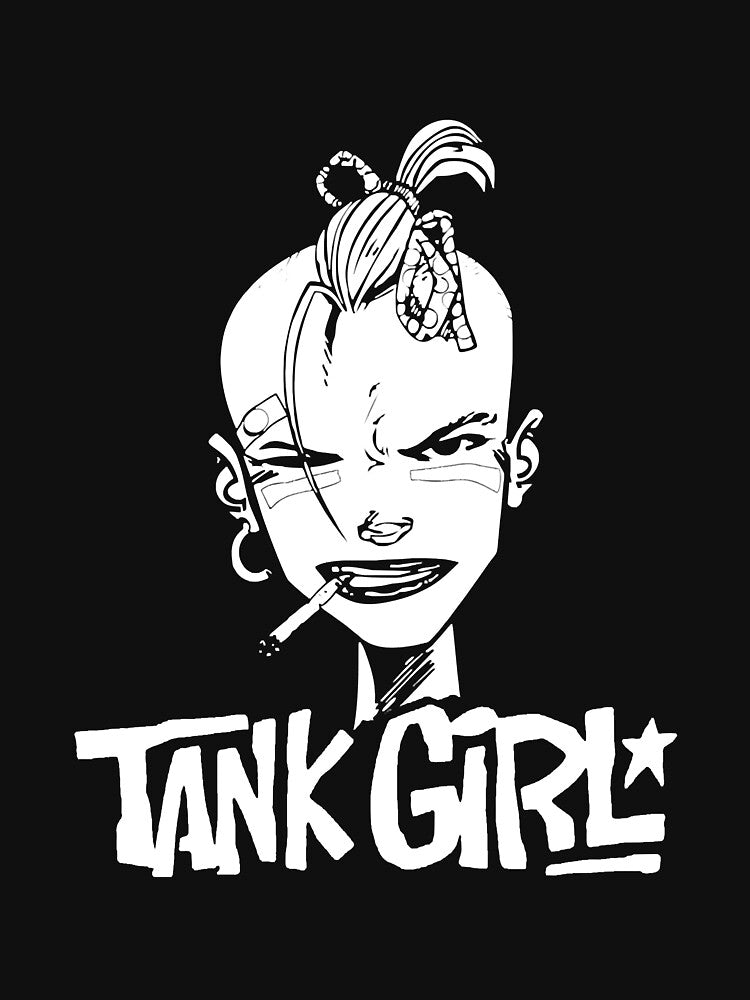 tank girl white and black vintage by KfZielinski