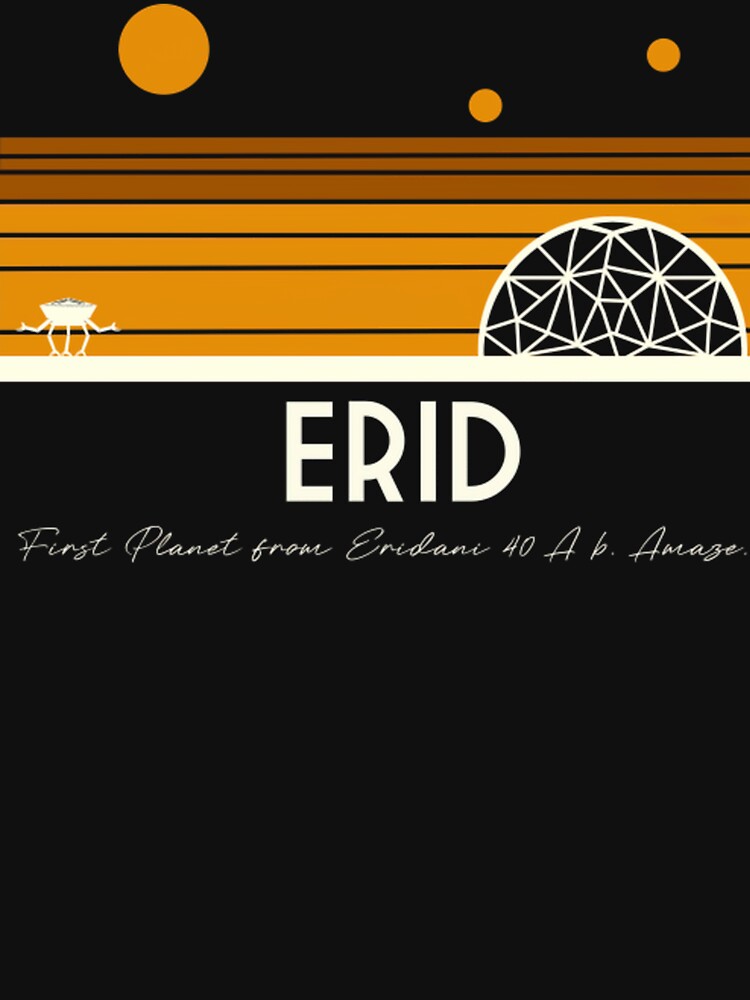 ERID Retro Planet Travel Shirt, Project Hail Mary Eridian World Sci-Fi Tee by LBERRA