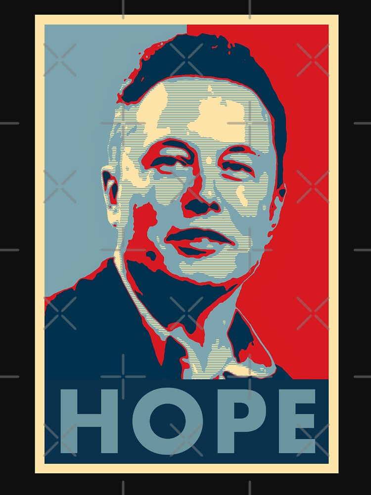 Elon Musk Hope by lurchmerch