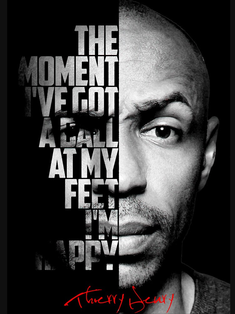 Black and white Thierry Henry quote. by HiPuente