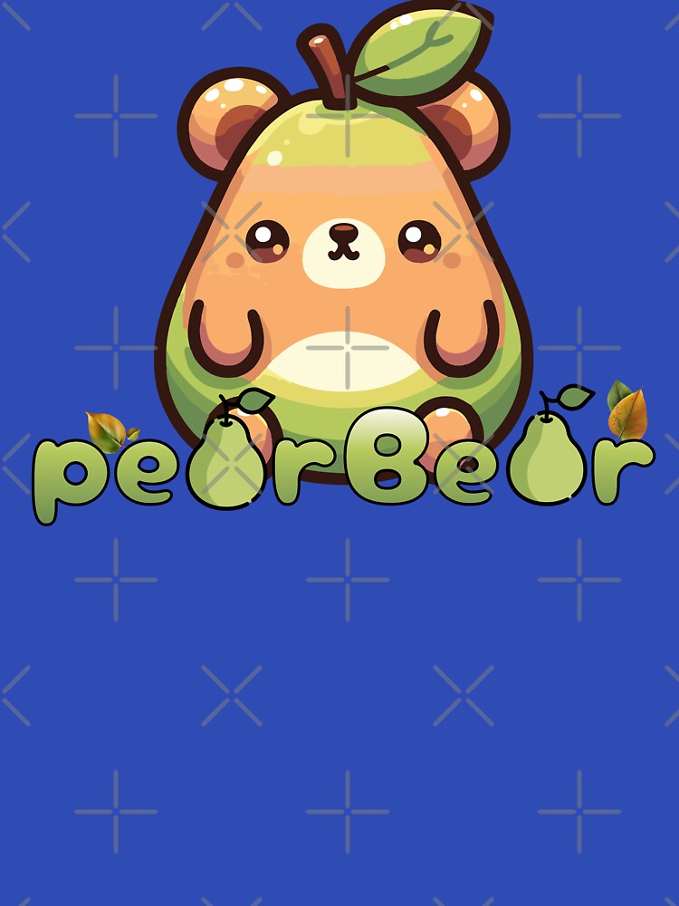 Adorable Pear Bear Punny Design by Sir Meow Meow