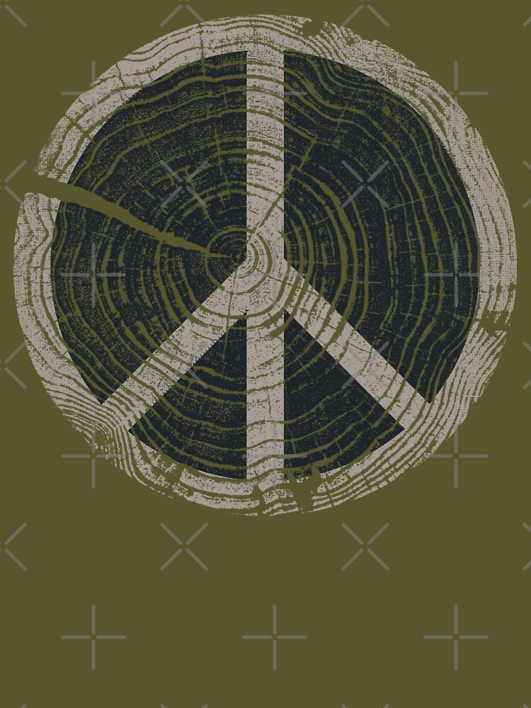Tree Ring Peace Sign by BoneDaddyUSA