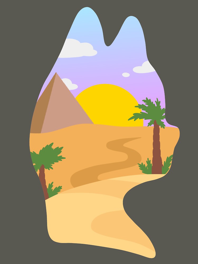 Desert in a Cat Silhouette by CamdenAKAIce