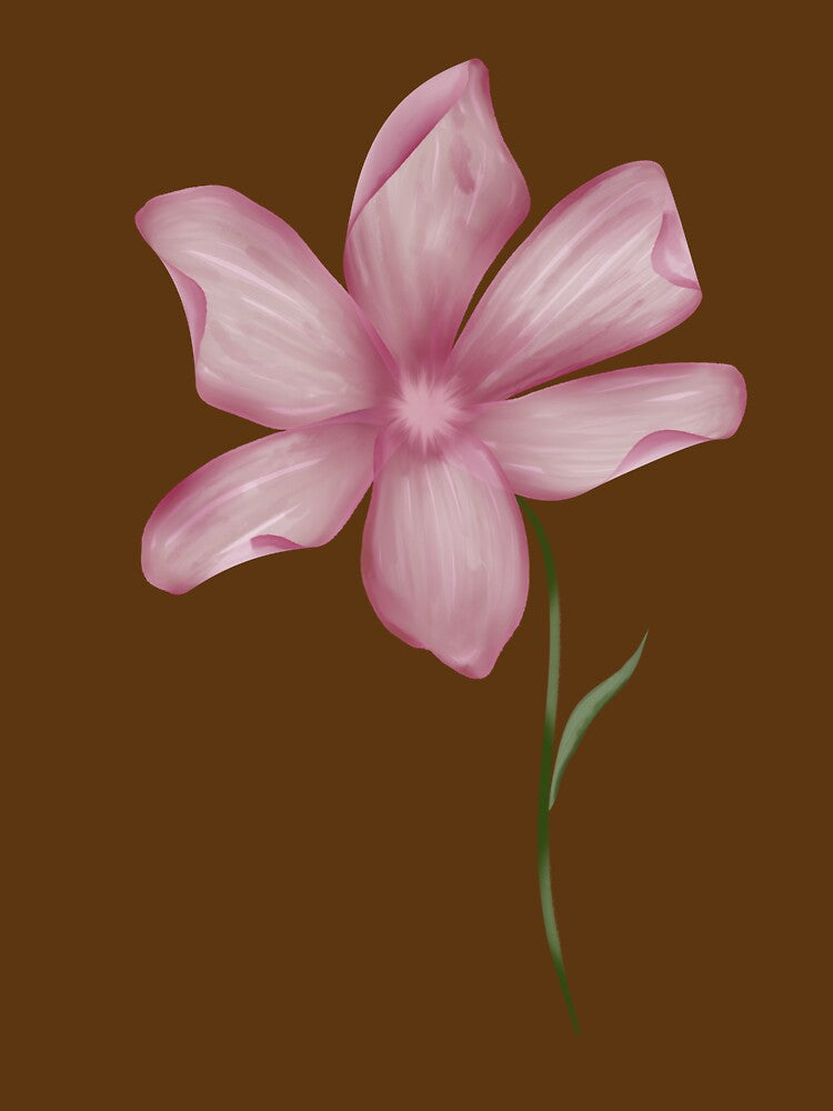 Delicate Pink Flower in Bloom by WanchaleeStudio