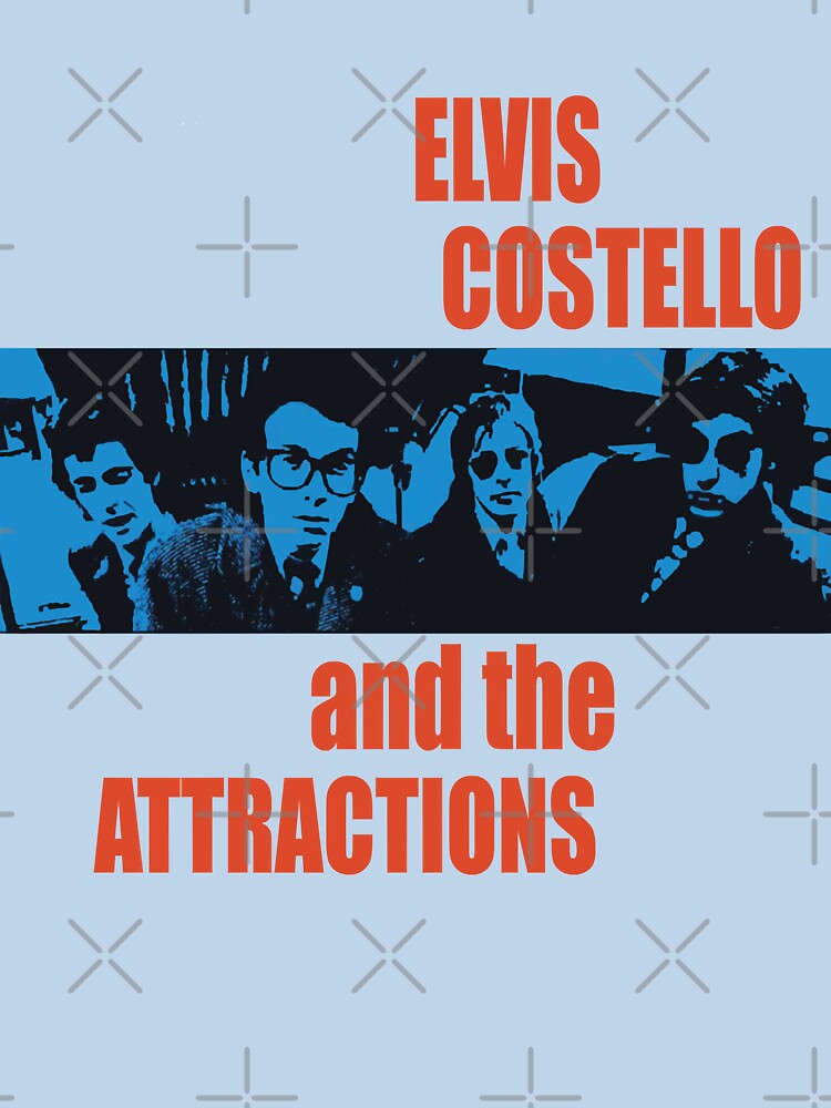 Retro Vintage Elvis Costello The Attractions Awesome For Music Fan by MorganPillory