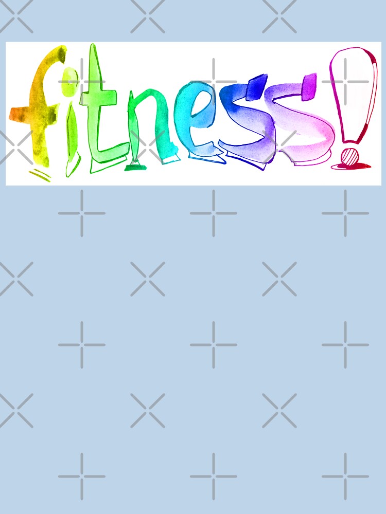 Fitness watercolor lettering |  Fitness crafty hand lettering by lausn