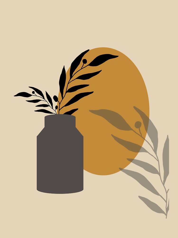 minimalist basket leaves by zeeminimal